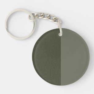 Two-Tone Moss Green Acrylic Keychain – Customise