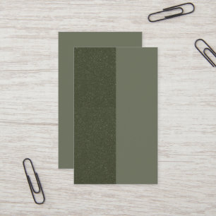 Two-Tone Moss Green Business Card – Customisable