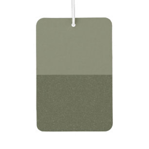 Two-Tone Moss Green Custom Air Freshener