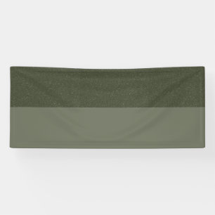 Two-Tone Moss Green Custom Banner
