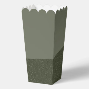 Two-Tone Moss Green Favour Box – Custom Look