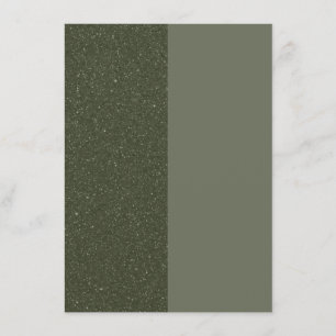 Two-Tone Moss Green Flat Menu Card – Customisable