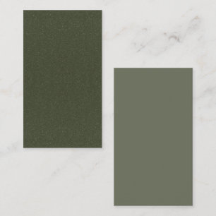 Two-Tone Moss Green Flat Note Card – Customisable
