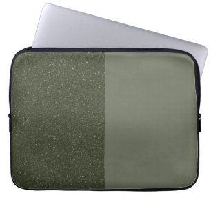 Two-Tone Moss Green Laptop Sleeve – Customisable