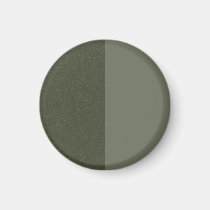 Two-Tone Moss Green Modern Magnet – Customisable