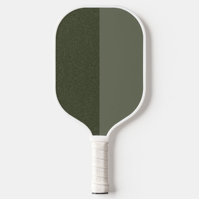 Two-Tone Moss Green Pickleball Paddle – Customise (Front)