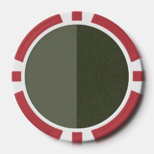 Two-Tone Moss Green Poker Chip – Customisable
