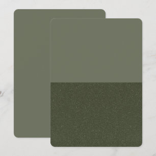Two-Tone Moss Green Save The Date Card – Customise