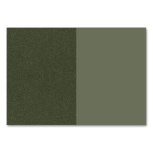 Two-Tone Moss Green Table Card – Customizable