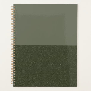 Two-Tone Moss Green Weekly Planner – Customisable