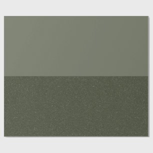 Two-Tone Moss Green Wrapping Paper – Customisable