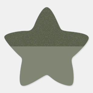 Two-Tone Moss Star Sticker – Customisable