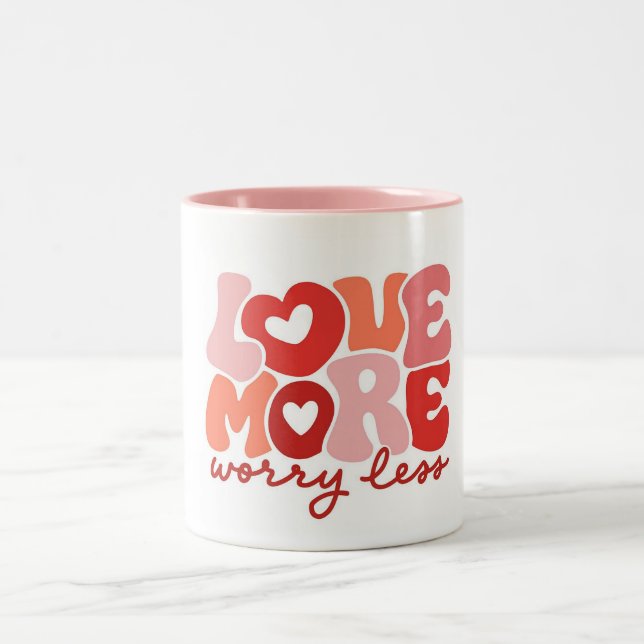 Two-Tone Motivational Quote Mug, Inspiring Coffee Two-Tone Coffee Mug (Center)