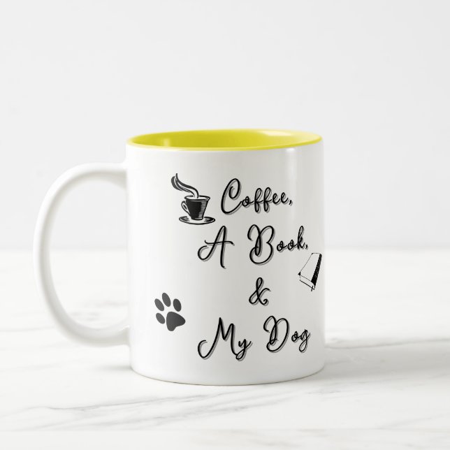 Two-tone Mug 11 oz (yellow) (Left)