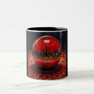 Two Tone Mug, 11oz (Marble-19) Two-Tone Coffee Mug