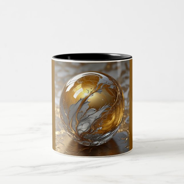 Two-Tone Mug 11oz (Marble-4) (Center)