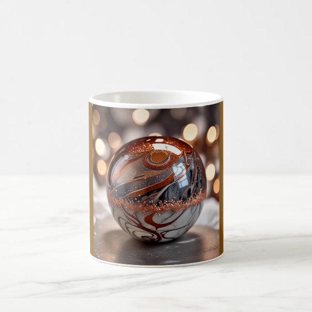 Two Tone Mug, 11oz (Marble-6) Coffee Mug (Center)
