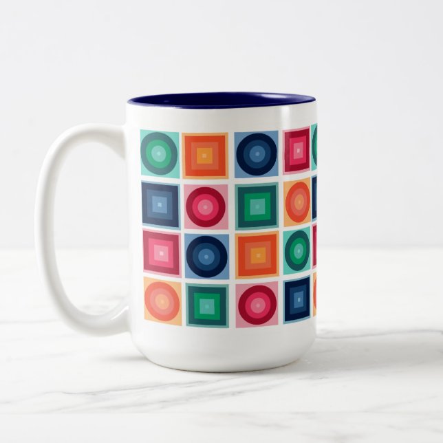 Two-Tone Mug, 15 oz Coffee Mug (Left)