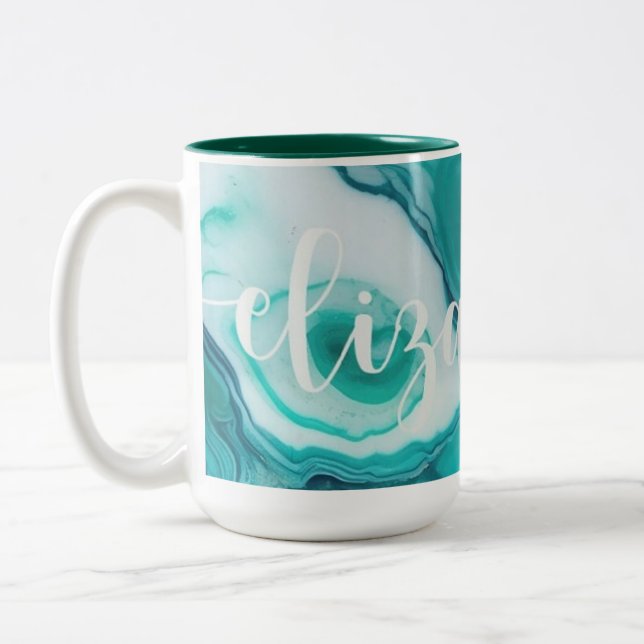Two-Tone Mug, 15 oz Coffee Mug (Left)