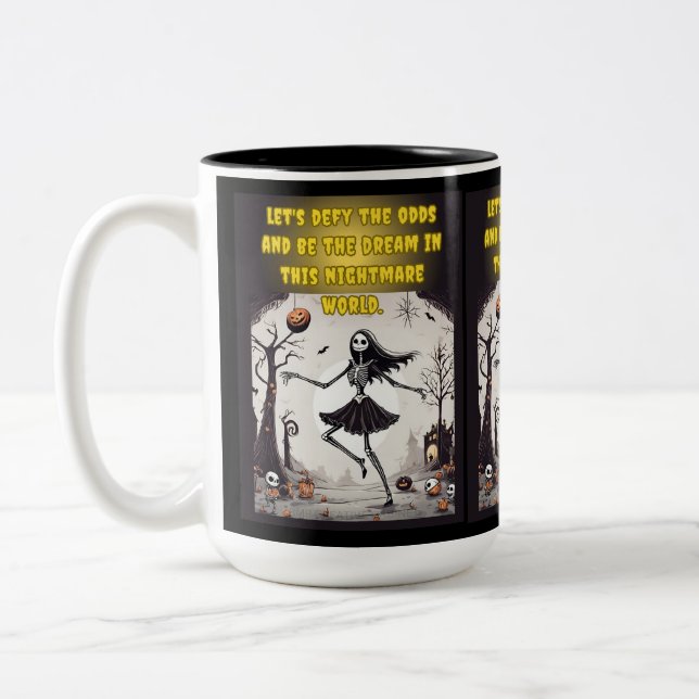 Two-Tone Mug, 15 oz Coffee Mug (Left)