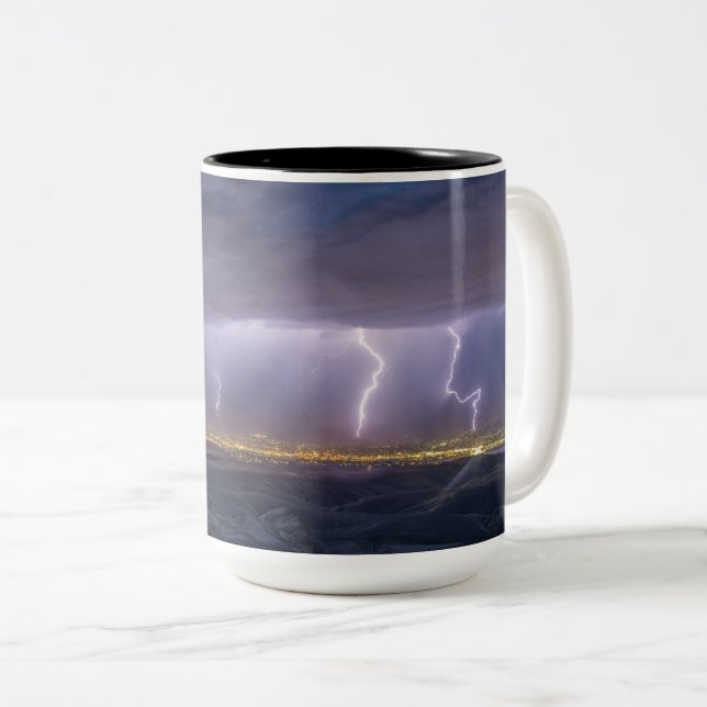 Two-Tone Mug, 15 oz Coffee Mug (Front Right)