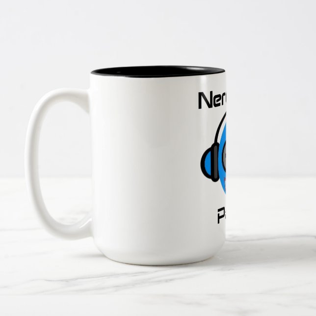 Two-Tone Mug, 15 oz Coffee Mug (Left)