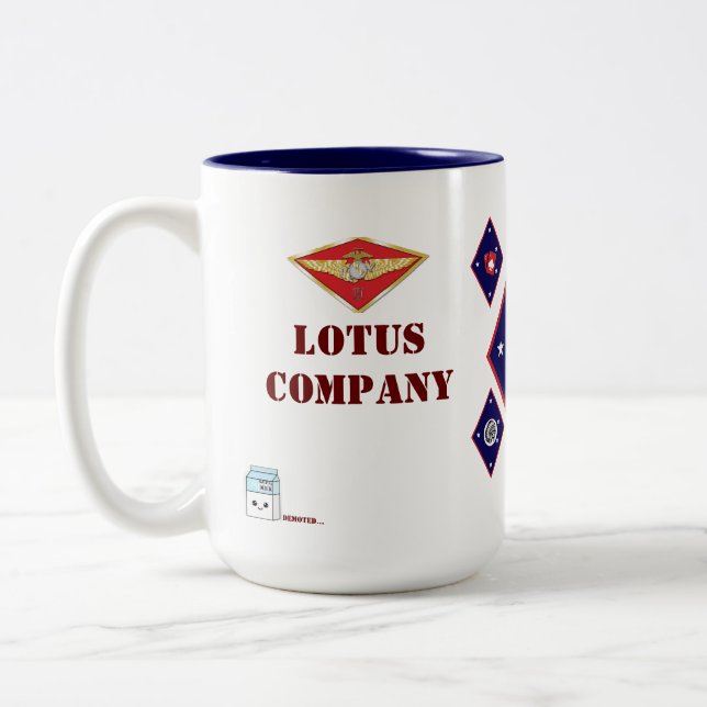 Two-Tone Mug, 15 oz Coffee Mug (Left)