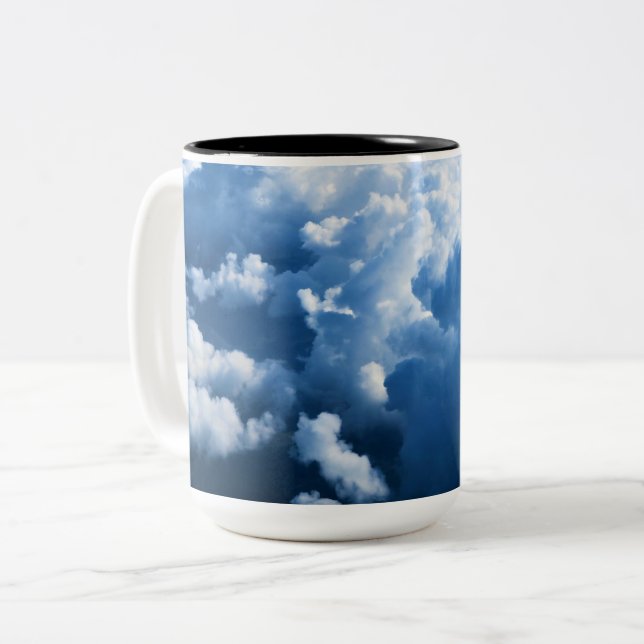 Two-Tone Mug, 15 oz Coffee Mug (Front Left)