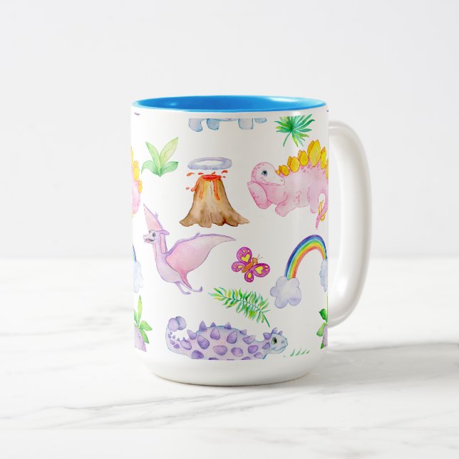 Two-Tone Mug, 15 oz Coffee Mug (Front Right)