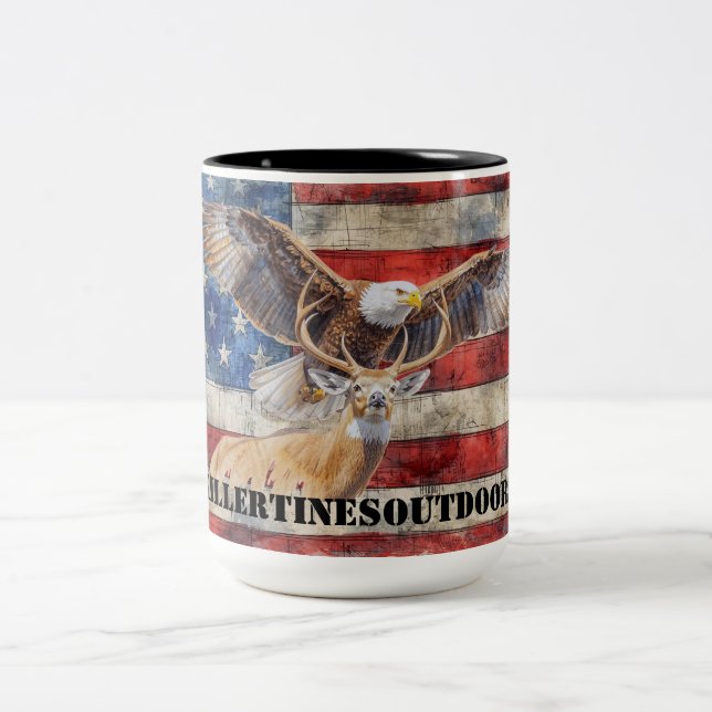 Two-Tone Mug, 15 oz Coffee Mug (Center)