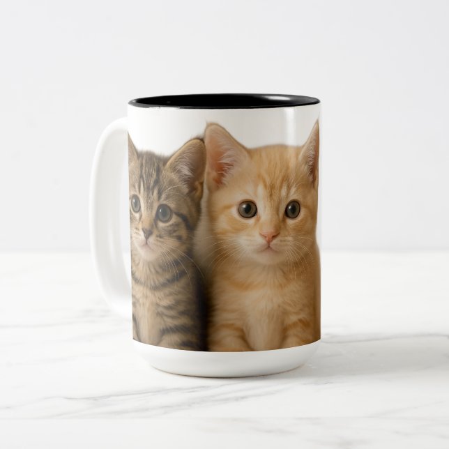 Two-Tone Mug, 15 oz Coffee Mug (Front Left)