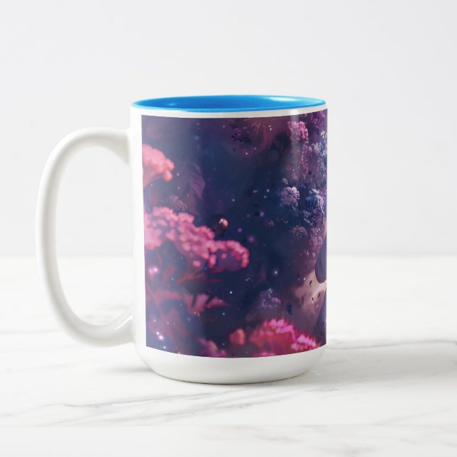 Two-Tone Mug, 15 oz Space Exploration Two-Tone Coffee Mug (Left)
