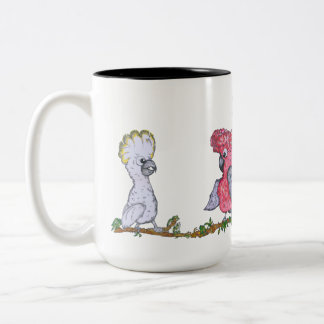 Two-Tone Mug, 444 ml - Cockatoo & Galah  Two-Tone Coffee Mug