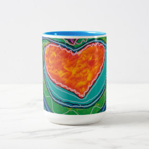 Two-tone mug, 444 ml coffee mug