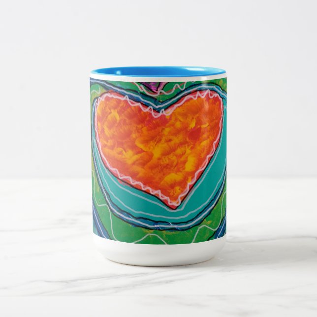 Two-tone mug, 444 ml coffee mug (Center)