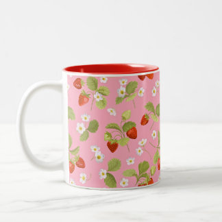 Two Tone Mug Strawberry Garden