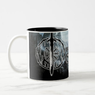 Two-Tone Mug, Valhalla Oliver | Rune Coffee Mug
