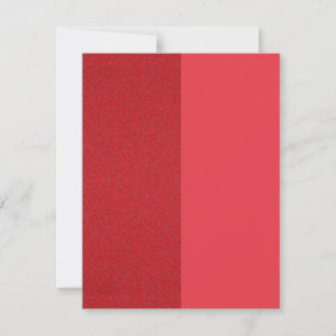 Two-Tone Noise-Textured Tomato Red Invitation