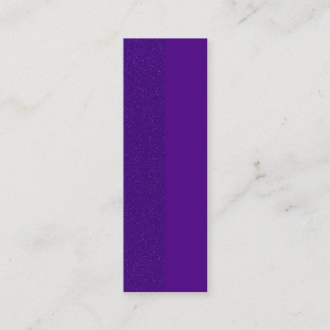 Two-Tone Purple Vertical Business Card – Customise (Front)