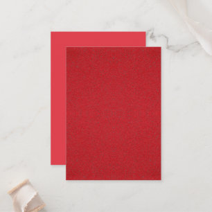 Two-Tone Red Flat Place Cards – Customisable