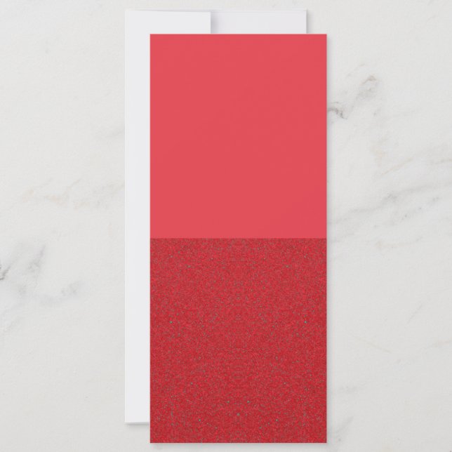 Two-Tone Red Vertical Invitation – Customisable (Front)