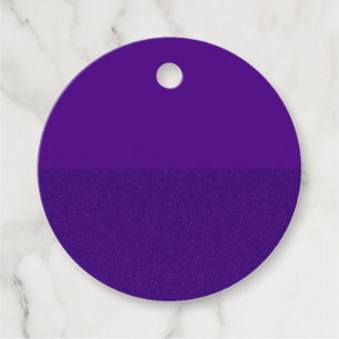 Two-Tone Round Purple Favour Tags– Customisable Tags