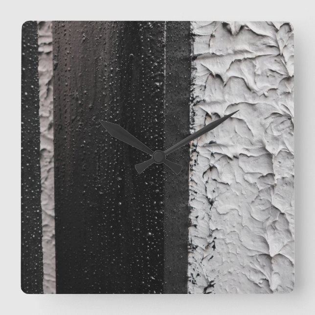 two tone square wall clock (Front)