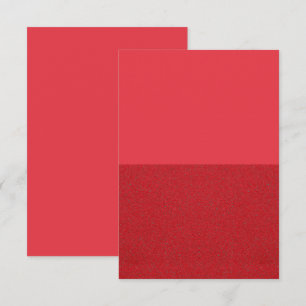 Two-Tone Tomato Red Enclosure Card – Customisable
