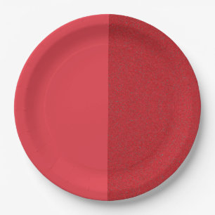 Two-Tone Tomato Red Event Plate – Customisable