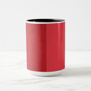 Two-Tone Tomato Red Noise Ceramic Mug – Customise