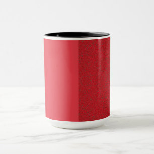 Two-Tone Tomato Red Noise License Frame (Custom) Mug