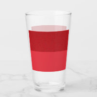 Two-Tone Tomato Red Pint Glass Cup – Customisable