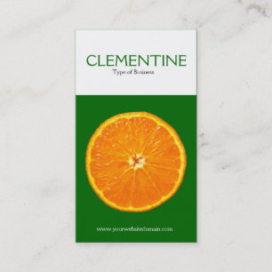Two Tone Vertical, Clemetine Business Card