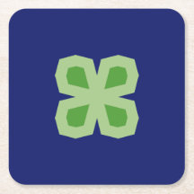Two-Toned Angular Four-Leaf Clover